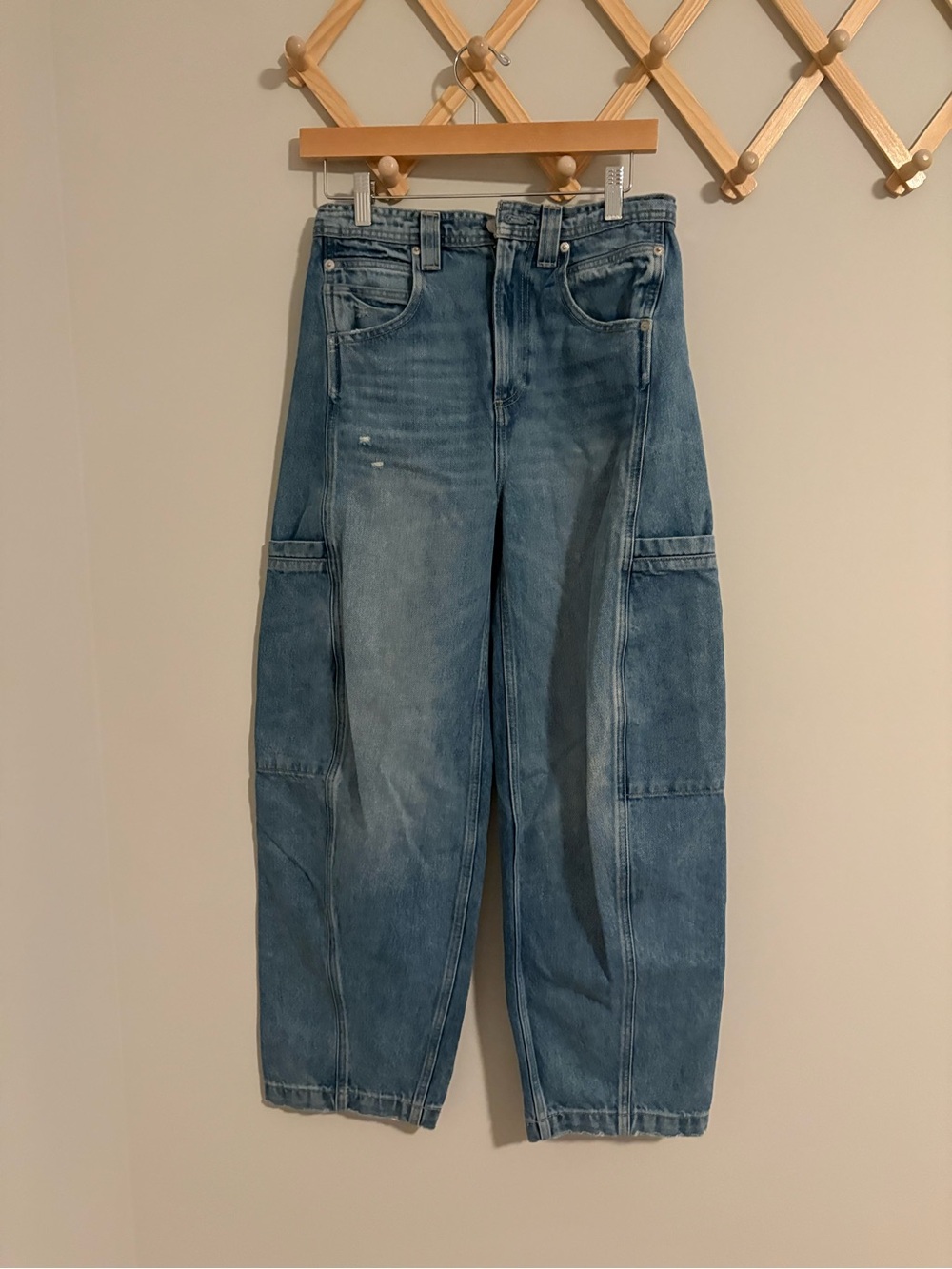 Pistola Denim Cargo Barrel Jeans size 24 (25/26)